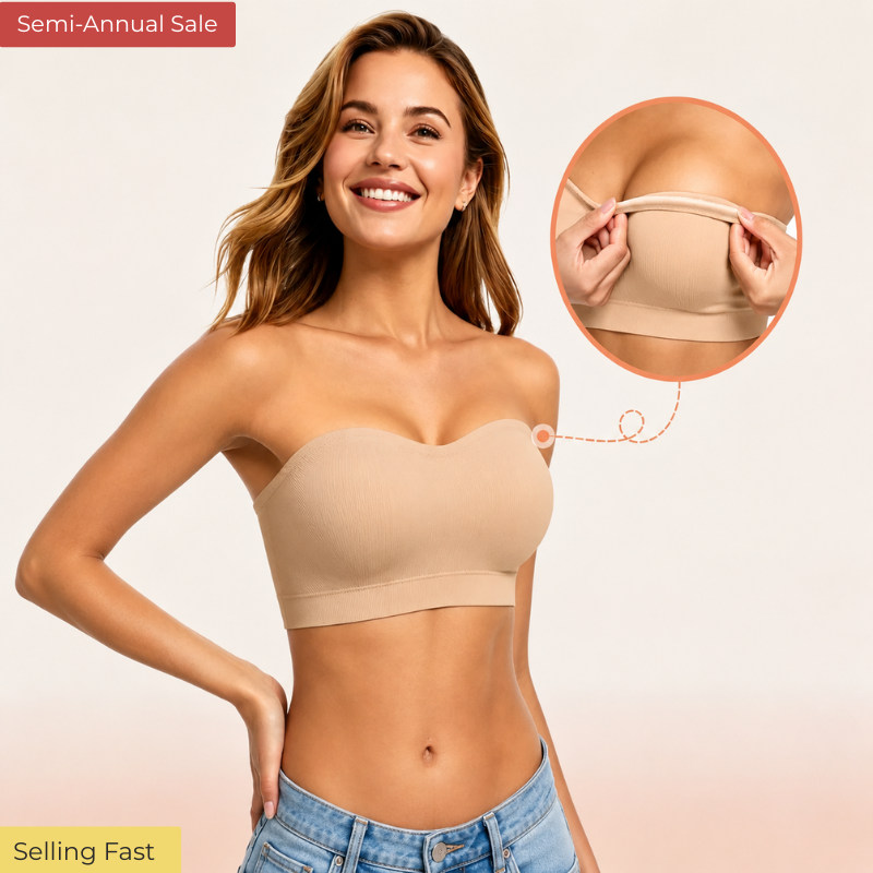 nūda™ Wireless Strapless Bra with Anti‑Slip Silicone Support